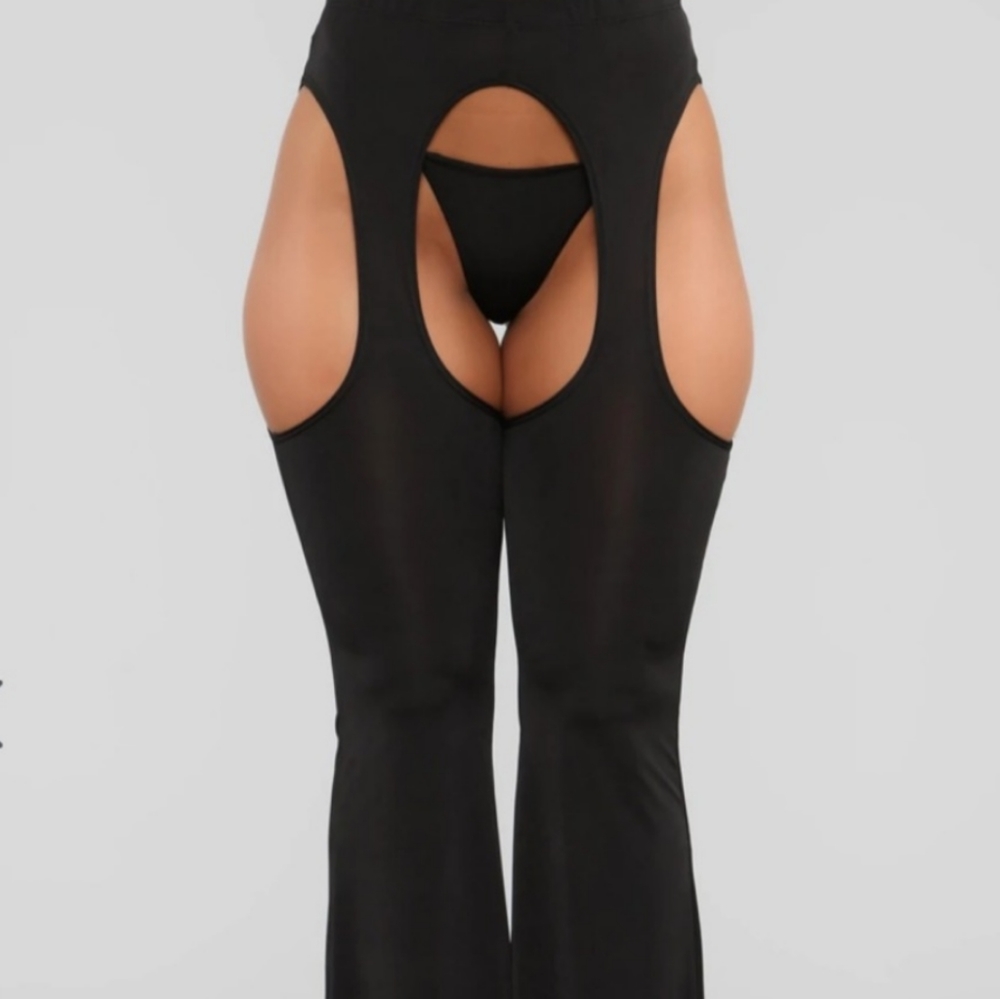 Fashion Nova XL Havana cut out chap pants